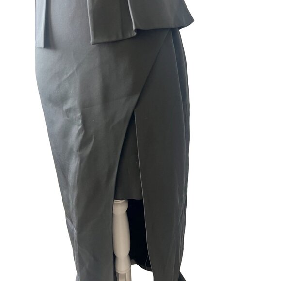 BCBGMAXAZRIA Beige Black Full Length Gown Size 0 NEW New with tags - Picture 7 of 7